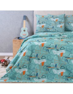 ΣΕΤ ΣΕΝΤΟΝΙΑ ΜΟΝΑ (Λ) PLANEUR KIDS LINE (100X200+32)