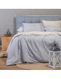 ΠΑΠΛΩΜΑΤΟΘΗΚΗ ΥΠΕΡΔΙΠΛΗ RIVER LIGHT GREY CASUAL LINE (225X245)