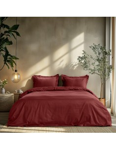 Beauty Home Σετ σεντόνια υπέρδιπλα με λάστιχο Art 1700 Harmony 170x200+30 Μπορντό