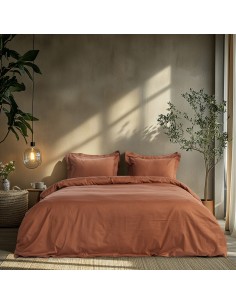 Beauty Home Σετ σεντόνια υπέρδιπλα με λάστιχο Art 1700 Harmony 170x200+30 Μόκα
