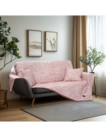 Beauty Home Ριχτάρι Μονοθέσιο Amos Art 8714 170x170 Ροζ