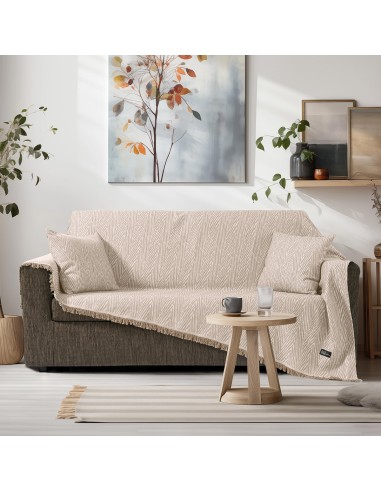 Beauty Home Ριχτάρια σετ 3τμχ Amos Art 8717 (170x170+170x240+170x290) Μπεζ