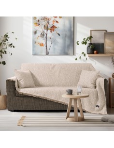 Beauty Home Ριχτάρι Τριθέσιο Amos Art 8717 170x290 Μπεζ