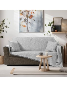 Beauty Home Μαξιλαροθήκη διακοσμητική Amos Art 8718 40x40 Γκρι
