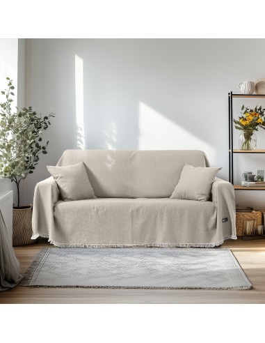 Beauty Home Ριχτάρι Τριθέσιο Amos Art 8729 170x290 Εκρού