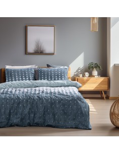 Beauty Home Σετ παπλωματοθήκη υπέρδιπλη Glory Art 12364 230x250 Μπλε