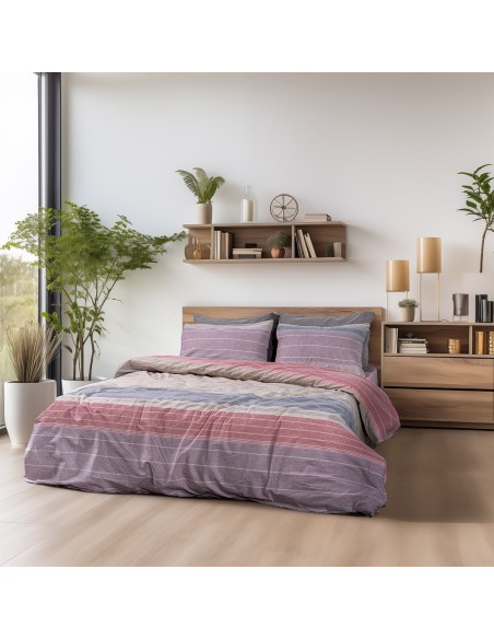 Beauty Home Σετ παπλωματοθήκη μονή Glory Art 12371 170x250 Ροζ