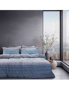 Beauty Home Σετ σεντόνια υπέρδιπλα με λάστιχο Glory Art 12373 170x200+32 Γκρι