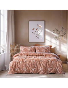 Beauty Home Σετ παπλωματοθήκη μονή Glory Art 12376 170x250 Κεραμιδί