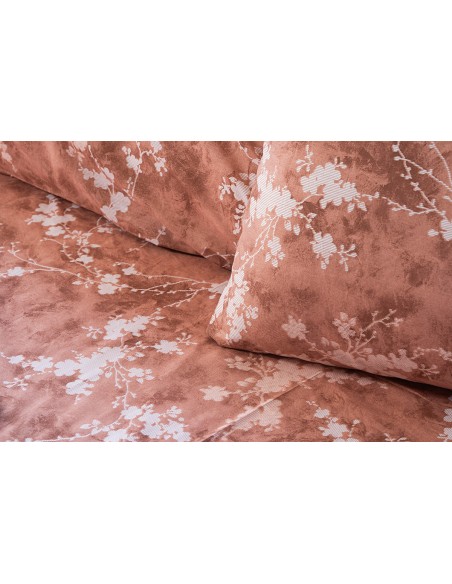 Beauty Home Σετ σεντόνια μονά με λάστιχο Glory Art 12377 110x200+32 Λαδί