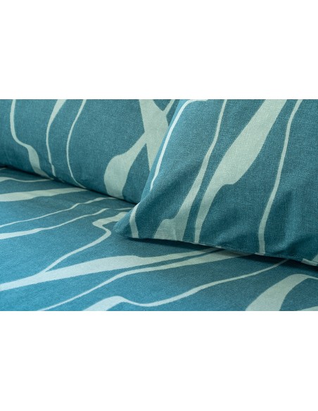 Beauty Home Σετ σεντόνια υπέρδιπλα Glory Art 12378 240x265 Πετρόλ