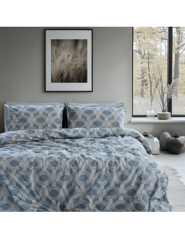 Beauty Home Σετ σεντόνια μονά με λάστιχο Glory Art 12379 110x200+32 Μπλε