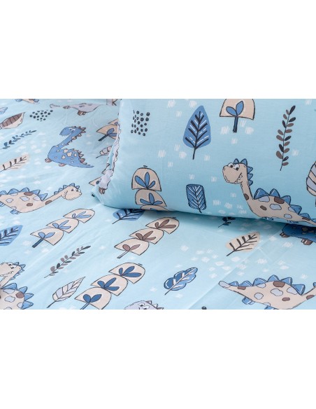 Beauty Home Σετ κουβερλί μονό Candy Art 6325 160x230 Σιέλ