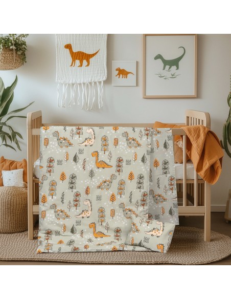 Beauty Home Σετ σεντόνια βρεφικά Bloom Art 6326 120x170 Λαδί