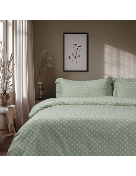 Beauty Home Σετ παπλωματοθήκη υπέρδιπλη Art 10101 Fancy 230×250 Μέντα