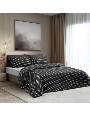 Beauty Home Σετ σεντόνια μονά Art 10101 Fancy 170x260 Μαύρο
