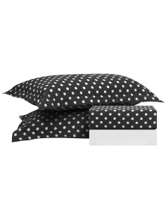 Beauty Home Σετ σεντόνια μονά Art 10101 Fancy 170x260 Μαύρο 2
