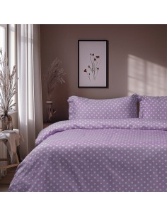 Beauty Home Σετ σεντόνια μονά με λάστιχο Art 10101 Fancy 110x200+30 Λιλά