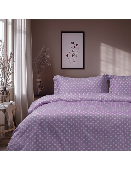 Beauty Home Σετ σεντόνια μονά με λάστιχο Art 10101 Fancy 110x200+30 Λιλά