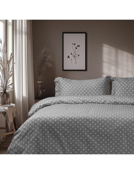 Beauty Home Σετ σεντόνια μονά με λάστιχο Art 10101 Fancy 110x200+30 Γκρι