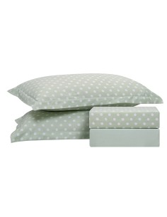 Beauty Home Σετ σεντόνια διπλά Art 10101 Fancy 200x260 Μέντα 2