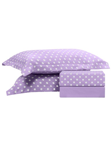 Beauty Home Σετ σεντόνια διπλά Art 10101 Fancy 200x260Λιλά