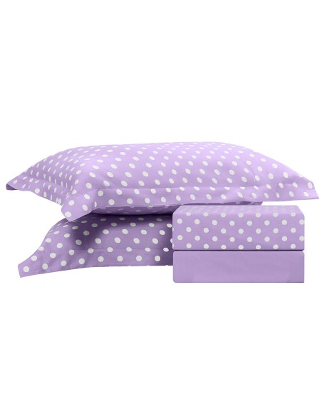 Beauty Home Σετ σεντόνια διπλά Art 10101 Fancy 200x260Λιλά