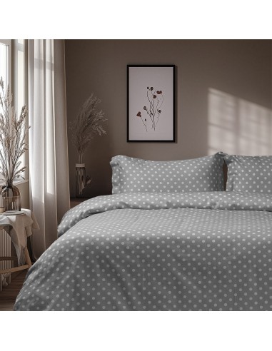 Beauty Home Σετ σεντόνια διπλά Art 10101 Fancy 200x260 Γκρι