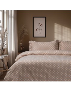 Beauty Home Σετ κουβερλί μονό Art 10101 Fancy 160x230 Μπεζ