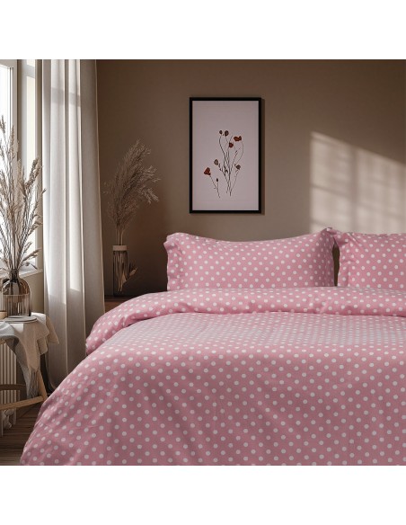 Beauty Home Σετ κουβερλί μονό Art 10101 Fancy 160x230 Ροζ