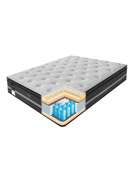 Beauty Home Στρώμα Pedic Διπλό 140x200x32,5 Γκρι,Ανθρακί