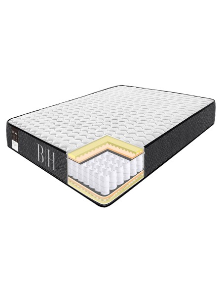 Beauty Home Στρώμα Relax Υπέρδιπλο 160x200x28 Λευκό,Ανθρακί