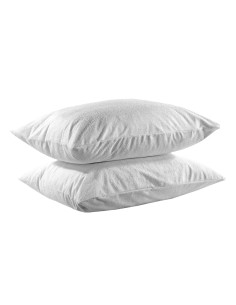 Beauty Home Ζεύγος αδιάβροχες προστατευτικές μαξιλαροθήκες Art 4400 52x72 Λευκό Λευκό