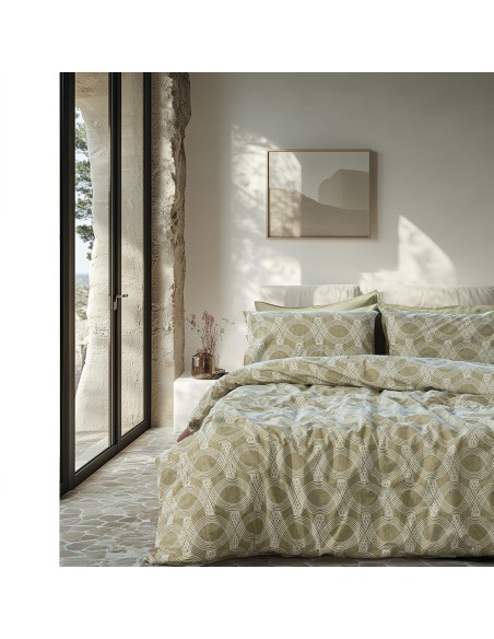 Beauty Home Σετ παπλωματοθήκη υπέρδιπλη Glory Art 12377 230x250 Λαδί