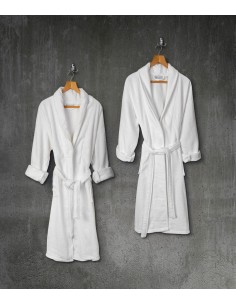 Beauty Home Μπουρνούζι παιδικό Belton Kids 100% Cotton Pennie με κουκούλα Art Ε3065 400gsm 6-8 ετών Λευκό