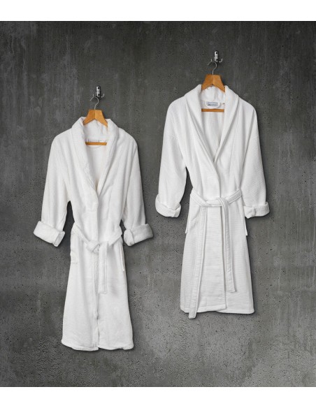 Beauty Home Μπουρνούζι παιδικό Belton Kids 100% Cotton Pennie με κουκούλα Art Ε3065 400gsm 6-8 ετών Λευκό
