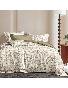 Beauty Home Σετ σεντόνια υπέρδιπλα με λάστιχο Memories Art 12675 165x200+30 Μπεζ