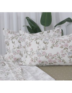 Beauty Home Σετ σεντόνια υπέρδιπλα με λάστιχο Memories Art 12675 165x200+30 Μπεζ 2