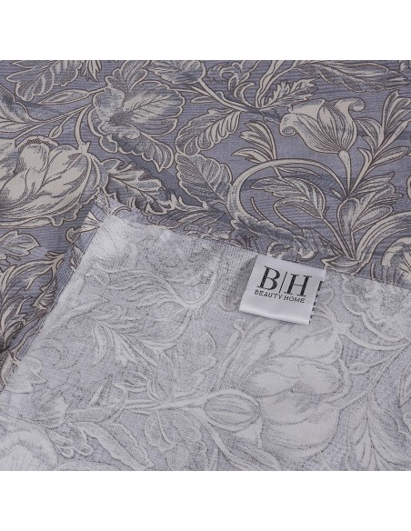 Beauty Home Σετ σεντόνια υπέρδιπλα με λάστιχο Memories Art 12679 165x200+30 Γκρι