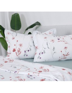 Beauty Home Σετ σεντόνια υπέρδιπλα Memories Art 12681 230x260 Εκρού 2