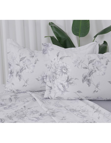 Beauty Home Σετ σεντόνια υπέρδιπλα με λάστιχο Memories Art 12683 165x200+30 Μπεζ