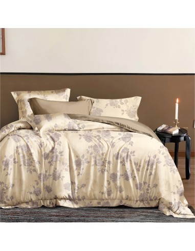 Beauty Home Σετ σεντόνια υπέρδιπλα με λάστιχο Memories Art 12685 165x200+30 Μπεζ