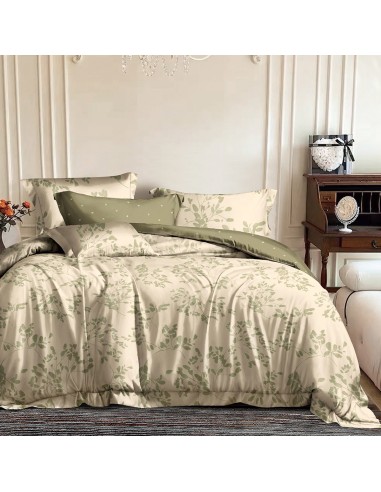 Beauty Home Σετ σεντόνια υπέρδιπλα με λάστιχο Memories Art 12687 165x200+30 Μπεζ