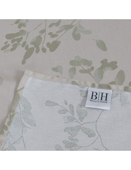 Beauty Home Σετ σεντόνια υπέρδιπλα με λάστιχο Memories Art 12687 165x200+30 Μπεζ