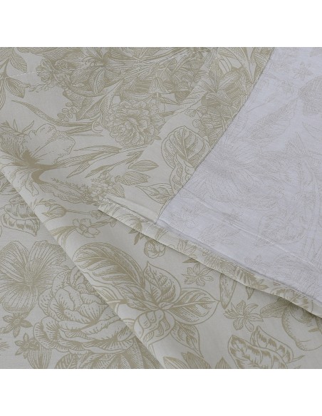 Beauty Home Σετ σεντόνια υπέρδιπλα με λάστιχο Memories Art 12689 165x200+30 Μπεζ