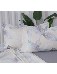 Beauty Home Σετ σεντόνια υπέρδιπλα με λάστιχο Memories Art 12692 165x200+30 Μπεζ 2