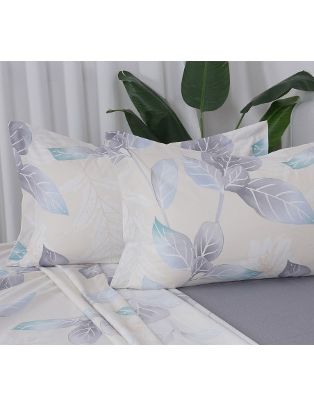 Beauty Home Σετ σεντόνια υπέρδιπλα με λάστιχο Memories Art 12692 165x200+30 Μπεζ