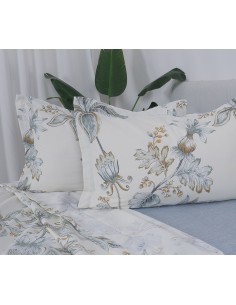 Beauty Home Σετ σεντόνια υπέρδιπλα με λάστιχο Memories Art 12694 165x200+30 Μπεζ 2