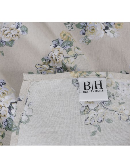 Beauty Home Σετ σεντόνια υπέρδιπλα με λάστιχο Memories Art 12698 165x200+30 Μπεζ