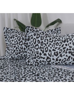 Beauty Home Σετ σεντόνια υπέρδιπλα με λάστιχο Memories Art 12699 165x200+30 Γκρι 2